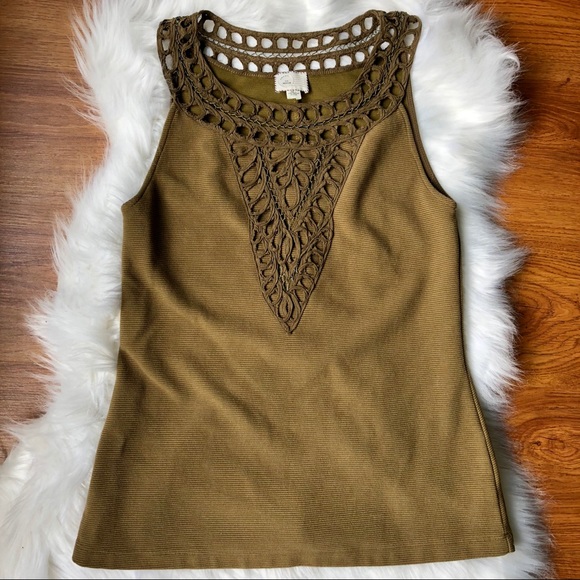 Anthropologie Tops - Anthropologie Postmark Aicha Embellished Tank Top